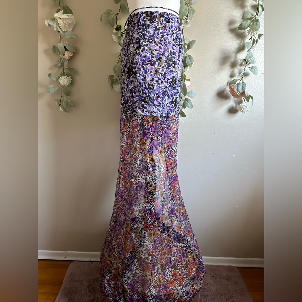 Spring ‘23 Dries Van Noten Silene Floral Wrap Maxi Skirt - Picture 9 of 11